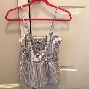 Small stripped blue top